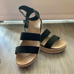 Platform Black Sandals